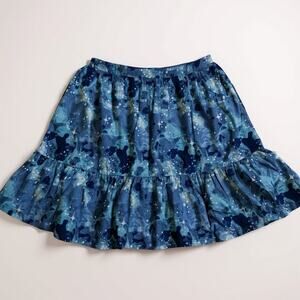 Lands’ End Girls Cartwheel Skort XL Moonstone Blue Galaxy Print | Size 14-16